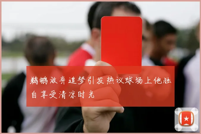 鹈鹕放弃追梦引发热议球场上他独自享受清凉时光